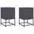 Produktbild 2 för Sängbord 2 st antracit 36x39x60,5 cm stål