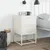 Produktbild 3 för Sängbord vit 36x39x60,5 cm stål