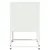Produktbild 7 för Sängbord vit 36x39x60,5 cm stål