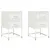Produktbild 2 för Sängbord 2 st vit 36x39x60,5 cm stål