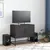 Produktbild 3 för Tv-bänk svart 68,5x39x60,5 cm stål