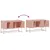 Produktbild 10 för TV-skåp rosa 100,5x39x60,5 cm stål