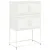 Produktbild 2 för Skänk vit 68,5x38,5x107 cm stål