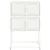 Produktbild 6 för Skänk vit 68,5x38,5x107 cm stål