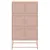 Produktbild 6 för Skänk rosa 68,5x38,5x123,5 cm stål