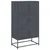 Produktbild 2 för Skänk antracit 68,5x38,5x123,5 cm stål