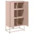 Produktbild 9 för Högskåp rosa 68,5x38,5x123,5 cm ståls