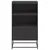 Produktbild 6 för Högskåp svart 68,5x38,5x123,5 cm ståls