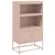 Produktbild 2 för Högskåp rosa 68,5x38,5x123,5 cm ståls