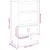 Produktbild 12 för Högskåp rosa 68,5x38,5x123,5 cm ståls