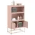 Produktbild 5 för Högskåp rosa 68,5x38,5x123,5 cm ståls