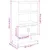 Produktbild 12 för Högskåp vit 68,5x38,5x123,5 cm stål