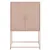 Produktbild 6 för Högskåp rosa 68,5x38,5x107 cm stål