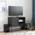Produktbild 3 för TV-skåp svart 68x39x60,5 cm stål