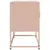 Produktbild 7 för TV-skåp rosa 68x39x60,5 cm stål