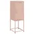 Produktbild 2 för Högskåp rosa 36x39x107 cm stål