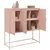 Produktbild 4 för Högskåp rosa 100,5x39x107 cm stål