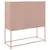 Produktbild 8 för Högskåp rosa 100,5x39x107 cm stål