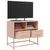 Produktbild 4 för TV-skåp rosa 68x39x60,5 cm stål