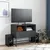 Produktbild 3 för TV-skåp antracit 68x39x60,5 cm stål