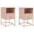 Produktbild 2 för Sängbord 2 st rosa 36x39x60,5 cm stål