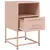 Produktbild 9 för Sängbord 2 st rosa 36x39x60,5 cm stål