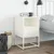 Produktbild 3 för Sängbord vit 36x39x60,5 cm stål