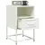 Produktbild 5 för Sängbord vit 36x39x60,5 cm stål