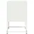 Produktbild 7 för Sängbord vit 36x39x60,5 cm stål