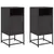 Produktbild 2 för Sängbord 2 st svart 36x39x78 cm stål