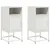 Produktbild 2 för Sängbord 2 st vit 36x39x78 cm stål