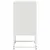 Produktbild 7 för Sängbord 2 st vit 36x39x78 cm stål