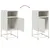 Produktbild 10 för Sängbord 2 st vit 36x39x78 cm stål