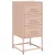 Produktbild 2 för Sängbord rosa 36x39x78 cm stål