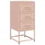 Produktbild 5 för Sängbord 2 st rosa 36x39x78 cm stål