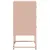Produktbild 7 för Sängbord 2 st rosa 36x39x78 cm stål