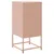Produktbild 8 för Sängbord 2 st rosa 36x39x78 cm stål