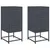 Produktbild 2 för Sängbord 2 st antracit 36x39x78 cm stål