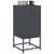Produktbild 3 för Sängbord 2 st antracit 36x39x78 cm stål