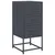 Produktbild 5 för Sängbord 2 st antracit 36x39x78 cm stål