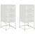 Produktbild 2 för Sängbord 2 st vit 36x39x78 cm stål