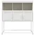Produktbild 6 för Skänk vit 100,5x39x107 cm stål