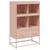 Produktbild 2 för Högskåp rosa 68x39x111,5 cm stål