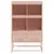 Produktbild 4 för Högskåp rosa 68x39x111,5 cm stål