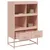 Produktbild 9 för Högskåp rosa 68x39x111,5 cm stål