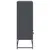 Produktbild 5 för Högskåp antracit 68x39x111,5 cm stål