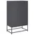 Produktbild 6 för Högskåp antracit 68x39x111,5 cm stål