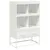 Produktbild 2 för Högskåp vit 68x39x111,5 cm stål