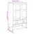 Produktbild 12 för Högskåp vit 68x39x111,5 cm stål
