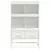 Produktbild 5 för Högskåp vit 68x39x111,5 cm stål